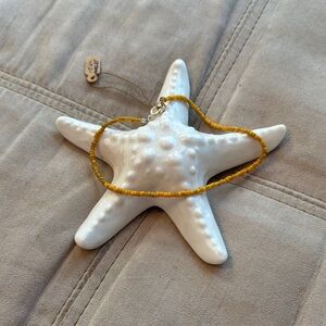 Mustard Beaded Necklace